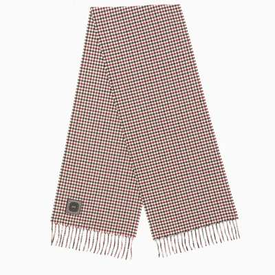Destin Black/white Checked Scarf In Multicolor