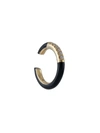 Ippolita Stardust 18k Yellow Gold, Black Ceramic & Diamond Chimera Carnevale Ear Cuff