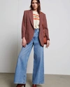 Ba&sh Ba & Sh Herringbone Blazer In Bordeaux