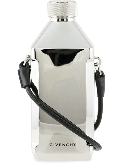 Givenchy 4g Steel Bottle With Strap In Silver