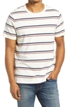 Madewell Garment Dyed Allday Crewneck T-shirt In Antique Cream Stripe