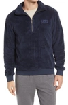 Ugg Men's Zeke Sherpa Fleece Quarter-zip Pullover Sweatshirt In Twilight