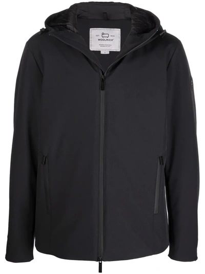 Woolrich Pacific Two Layered Jacket In Black
