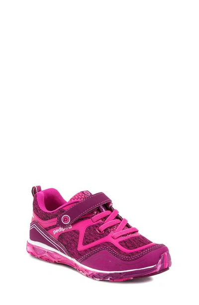 Pediped Kids' Flex® Force Sneaker In Hot Pink