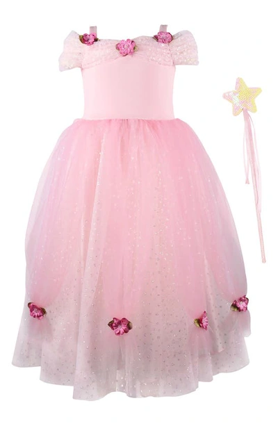 Zunie Kids' Bella Fairytale Flower Tulle Dress In Pink