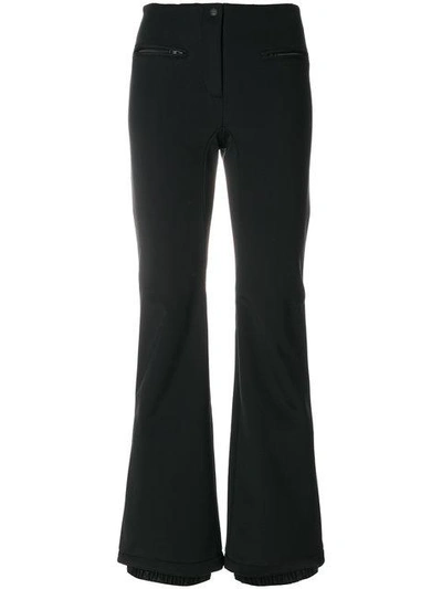 Fendi Flared Trousers With Piping - Black