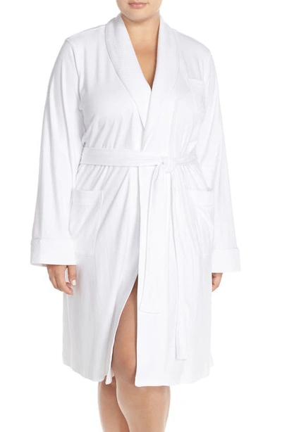 Ralph Lauren So Soft Shawl Collar Fleece Robe In White