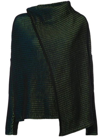 Issey Miyake Embroidered Knitted Top