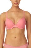 Dkny Litewear Custom Lift Underwire Push-up Bra In Peony