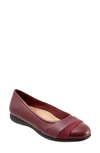 Trotters Women's Danni Flat Women's Shoes In Dark Red