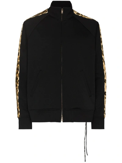 Mastermind Japan Leopard-print Detail Jacket In Black