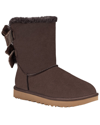 Ugg Bailey Bow Velvet Ribbon Faux Fur Lined Boot In Nocolor