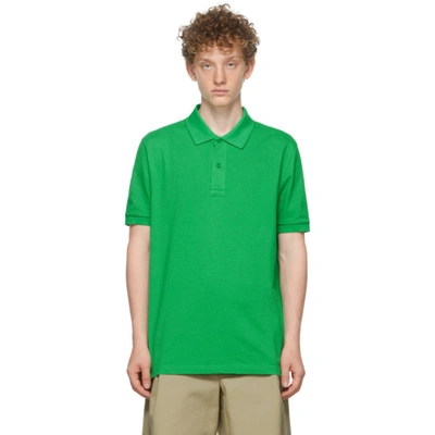 Bottega Veneta Short-sleeved Polo Shirt In Green