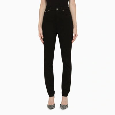 Dolce & Gabbana Black High-waist Slim Jeans