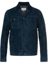 Gucci Shawl Collar Jacket In Blue