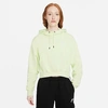 Nike Women's Sportswear Essential Fleece Hoodie In Lime Ice/white