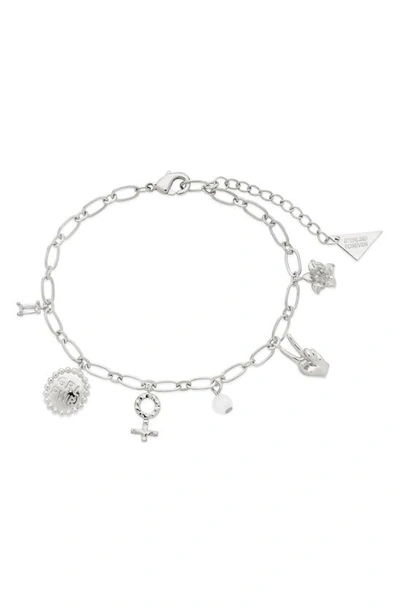 Sterling Forever Women's Louisa Charm Bracelet In Grey