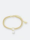 Sterling Forever Leona Charm Bracelet In Gold-tone