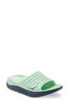 Hoka One One Ora Recovery Sport Slide In Green Ash / Outer Space