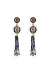 Etro Bead-embellished Tassel-drop Earrings In Multi