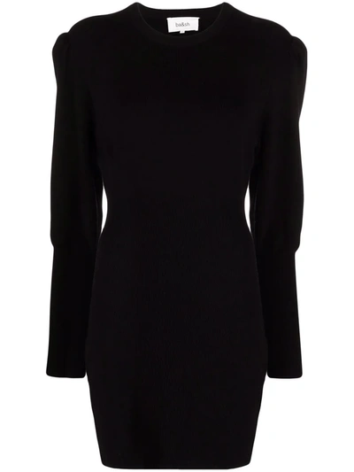 Ba&sh Salome Long Sleeve Sweater Dress In Noir
