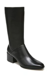 Franco Sarto Jaxine Mid Shaft Boots Women's Shoes In Black Leather