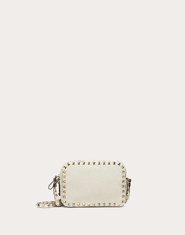 small rockstud grainy calfskin crossbody bag