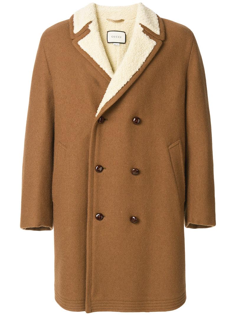 gucci shearling coat
