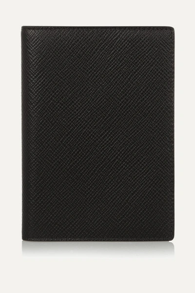 Smythson Textured-leather Passport Cover In Black