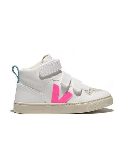 Veja Kids' White V-10 High Top Trainers