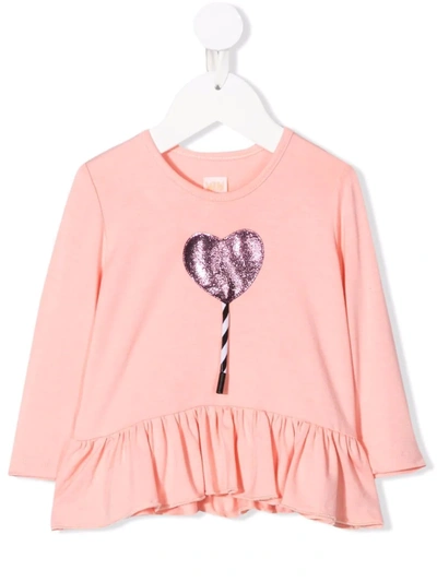 Wauw Capow By Bangbang Babies' Elly Lolli Long-sleeve T-shirt In Pink