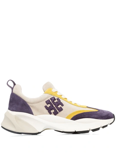Tory Burch Good Luck Leather Low-top Sneakers In White