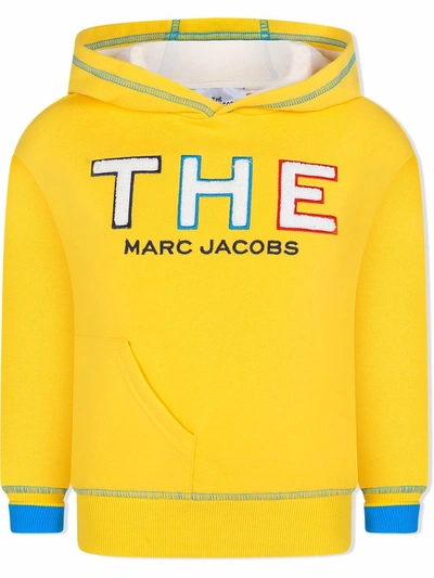 Marc Jacobs Teen Logo-print Cotton Hoodie In Yellow