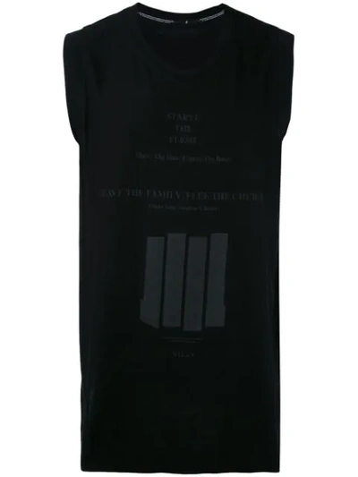 Julius Sleeveless T-shirt In Black