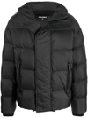 Dsquared2 Hooded Padded Jacket In Black