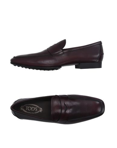 Tod's Moccasins In Maroon | ModeSens