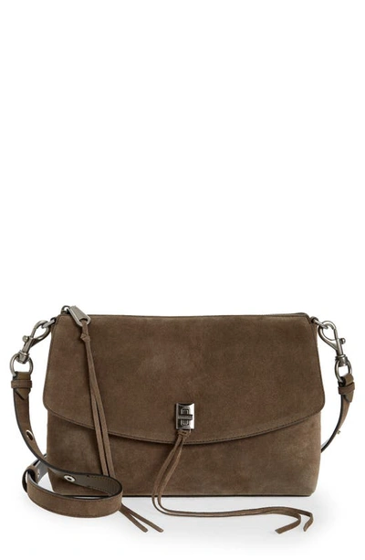 Rebecca Minkoff Darren Leather Shoulder Bag In Porcini