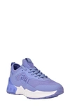 Guess Teckie Sneaker In Periwinkle Faux Leather