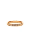 Sethi Couture Braid Band Ring In Rose Gold