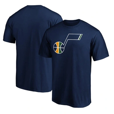 Fanatics Men's Navy Utah Jazz Primary Team Logo T-shirt