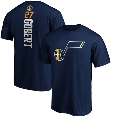 Fanatics Men's Rudy Gobert Navy Utah Jazz Team Playmaker Name And Number T-shirt