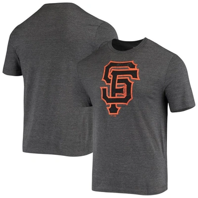 Fanatics Men's Charcoal San Francisco Giants Weathered Official Logo Tri-blend T-shirt