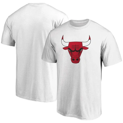 Fanatics Men's White Chicago Bulls Primary Team Logo T-shirt