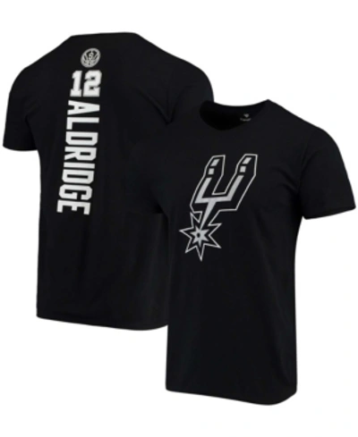 Fanatics Men's Demar Derozan Black San Antonio Spurs Playmaker Name And Number Team Logo T-shirt