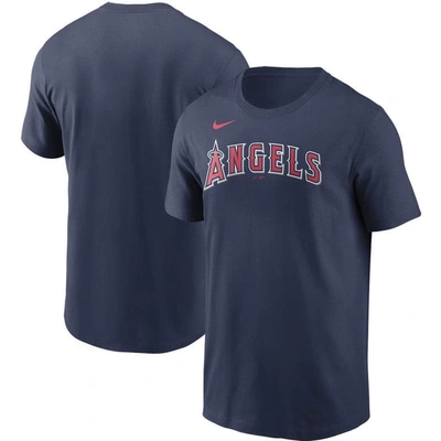 Nike Men's Navy Los Angeles Angels Wordmark Legend T-shirt