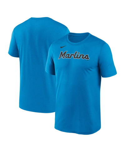 Nike Men's Blue Miami Marlins Wordmark Legend T-shirt