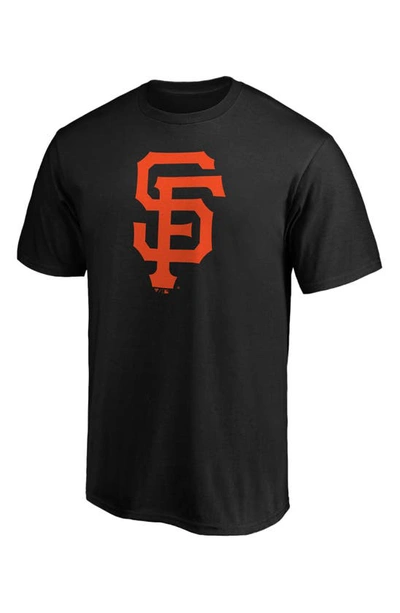 Fanatics Men's Black San Francisco Giants Official Logo T-shirt