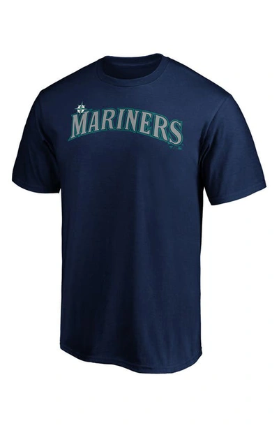 Fanatics Men's Navy Seattle Mariners Official Wordmark T-shirt