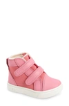 Ugg Kids' Boys' Rennon Ii High Top Sneakers - Walker, Toddler In Pink Rose