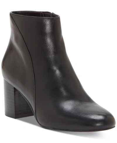 Inc International Concepts Floriann Block-heel Ankle Booties, Created For Macy's Women's Shoes In Black